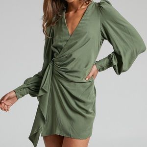 Showpo Mini Faux Wrap Dress- NWT!